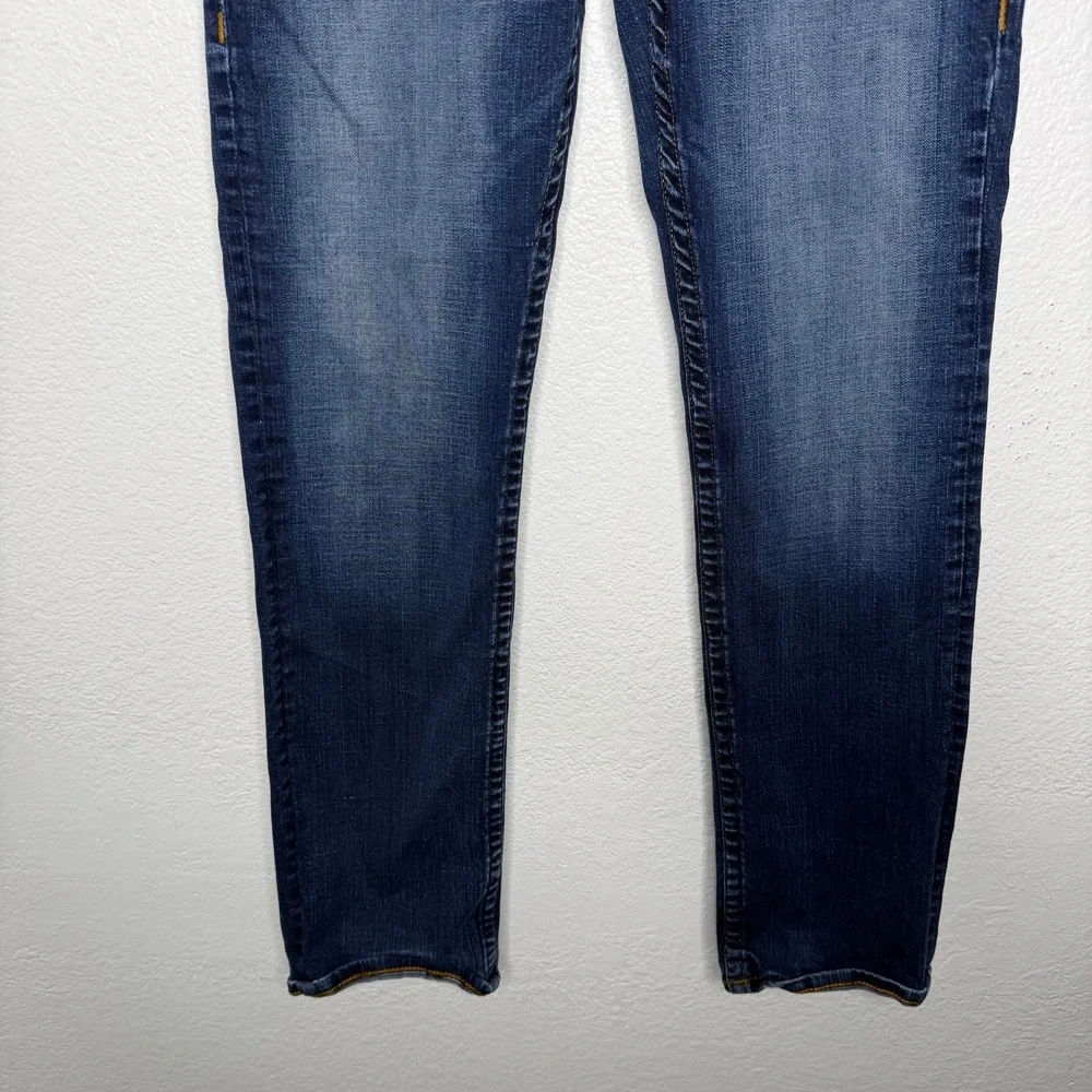 True Religion Ricky Relaxed Straight Jeans Mens 29 Dark Wash Blue Denim